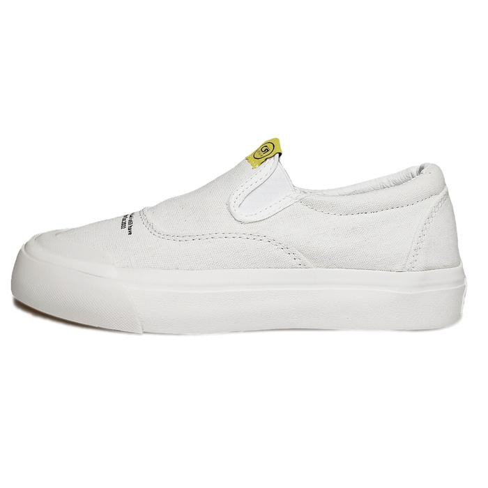 Saint Barkley - Sepatu Corvalue Footwer - Slip On Nicosia Full White Original Shoes Sneakers Flat