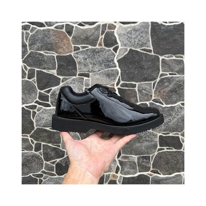 Sepatu Dinas PDH Trav Traveller Kemhan Pendek Putar [ Dial / Knob ] Polri TNI Shoes