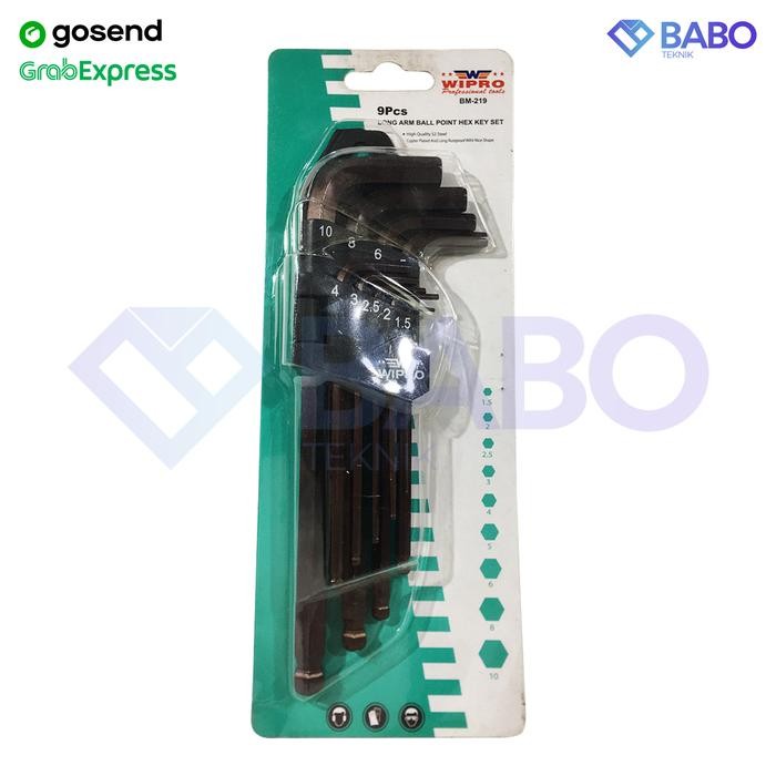 Ready Kunci L Set Ballpoint Panjang WIPRO