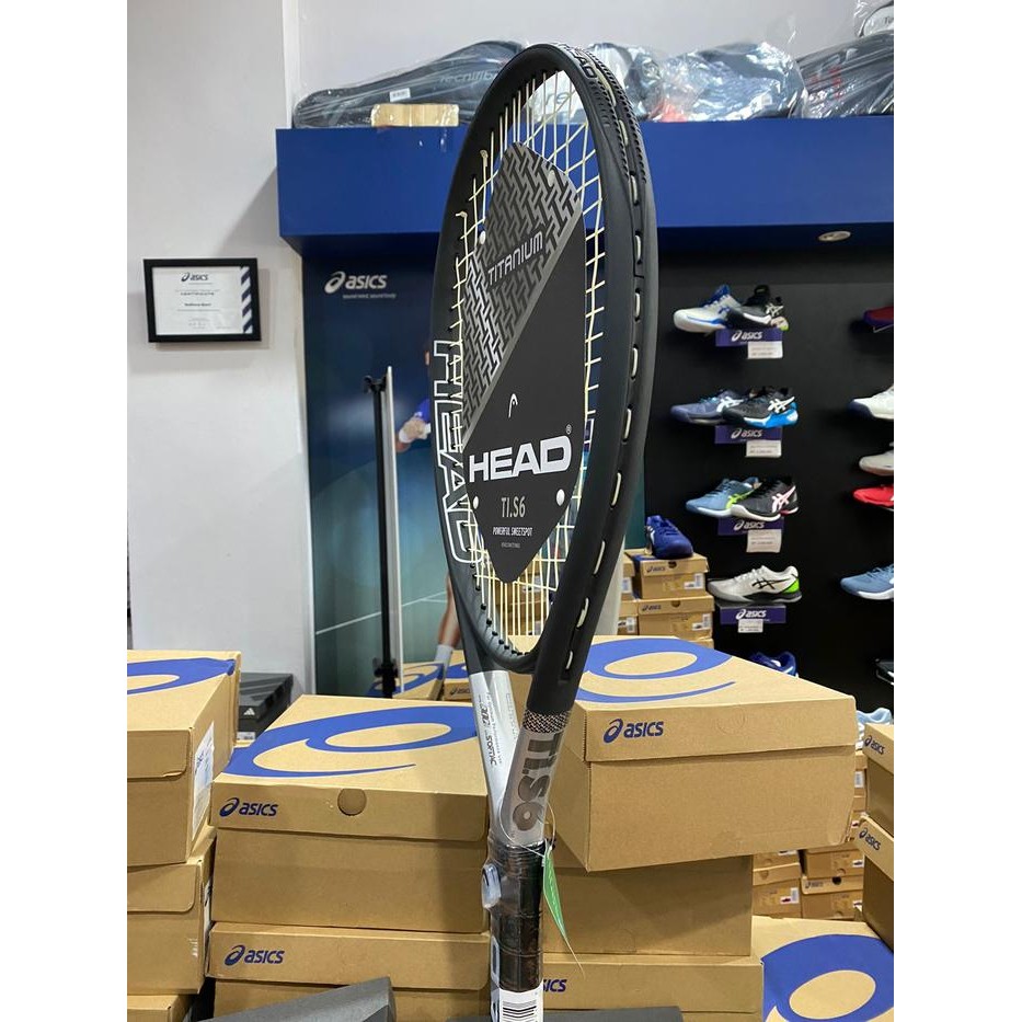 Raket Tenis Head Ti S6 [225G/115Inc] Hitam Silver Promo