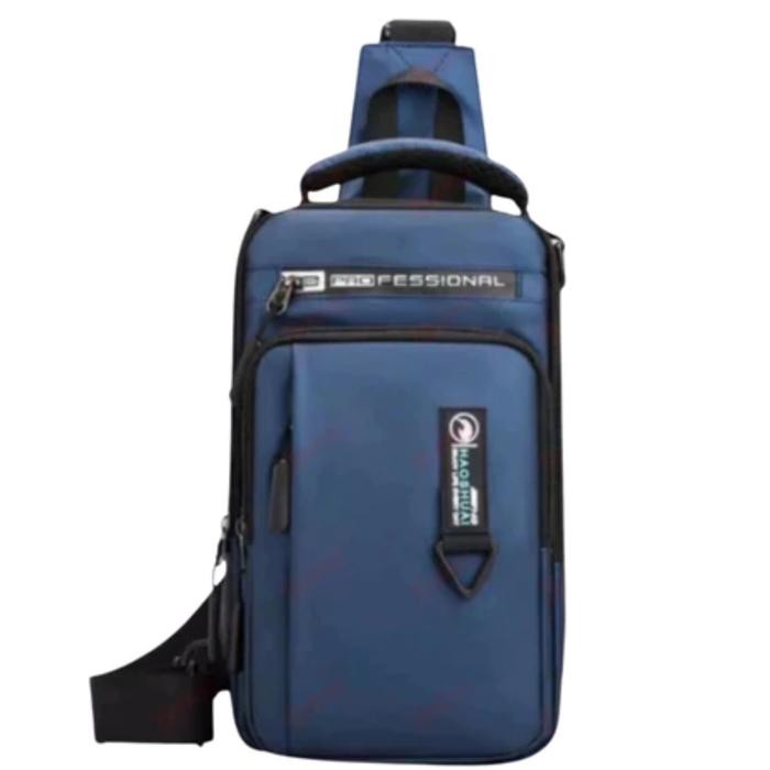 

ZA340 Tas Profesional Nipsu Selempang Slingbag untuk Pria Multifungsi Hitam TERBARU