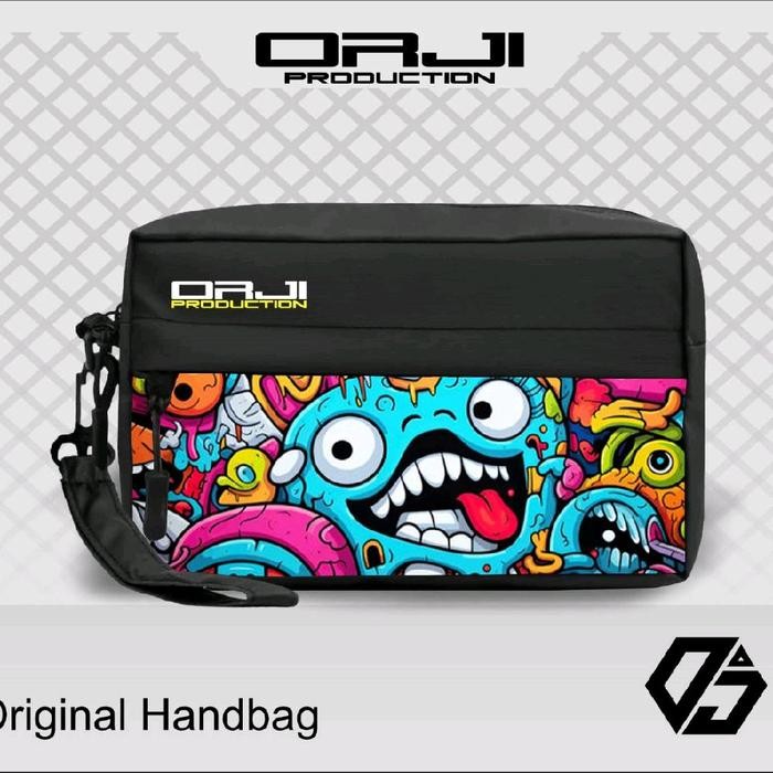 

QD315 ORJITAS-Slingbag Pria Waterproof kekinian Motif Printing doudle kekinian/Tas Selempang Bahu