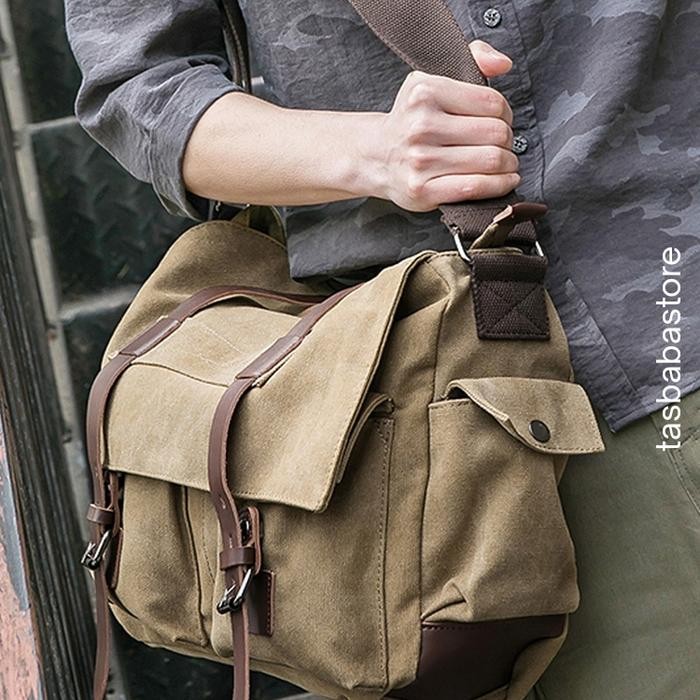 

MZ421 Tas Selempang Tas Kanvas Tas Kerja Tas Laptop Tas Pria Tas Wsnita NEW