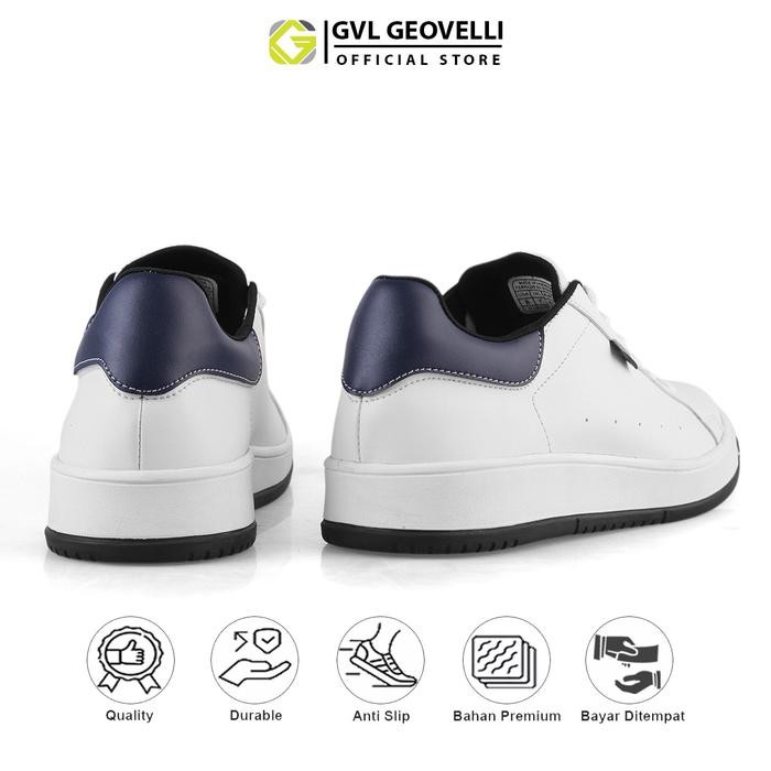 GVL Geovelli Naviggate Sepatu Sneakers Putih Pria Sneaker Full White