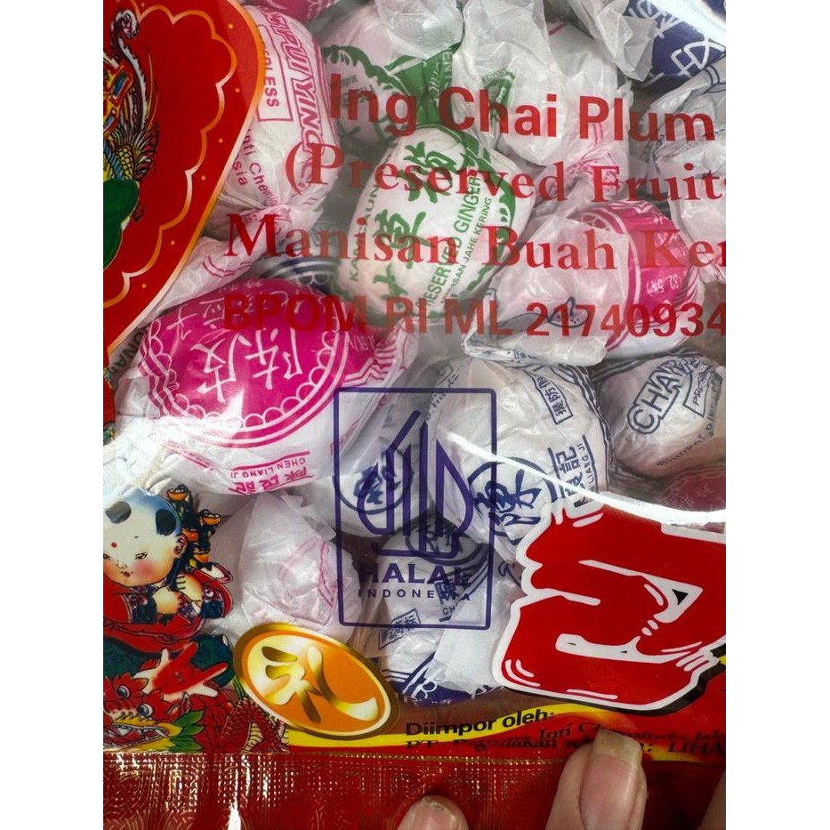 

Manisan Buah Kering Ing Chai / Ei Cai Ei Ci Plum Chen Liang Ji 600 Gram