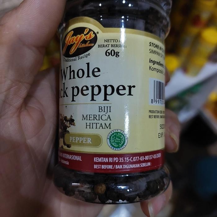 

Jay'S Black Pepper Whole / Ground / Crushed / Lada Hitam Biji / Bubuk