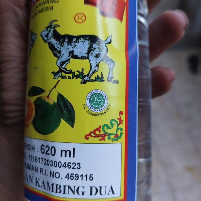 

[Botol Plastik] Kecap Asin / Cuka Makan Singkawang Kalimantan Cap Kambing Kembar / Dua 620 Ml