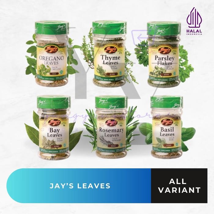 

Jay'S Oregano / Parsley / Basil / Rosemary / Thyme / Bay Leaves 20 25 40 Gram