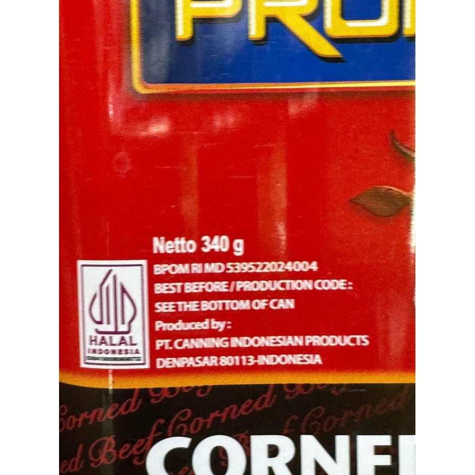

Pronas Corned Beef / Kornet Daging Sapi 340 Gram