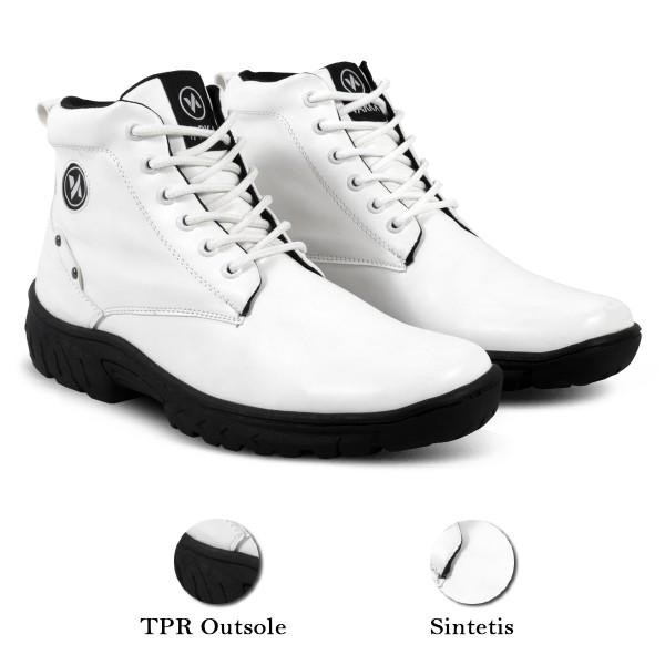 Sepatu Boots Pria V 47910 Brand Varka Warna Putih