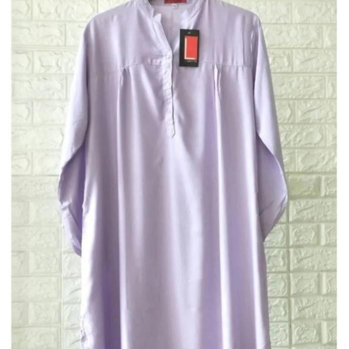 Tunik Polos Rayon Jumbo Lilac