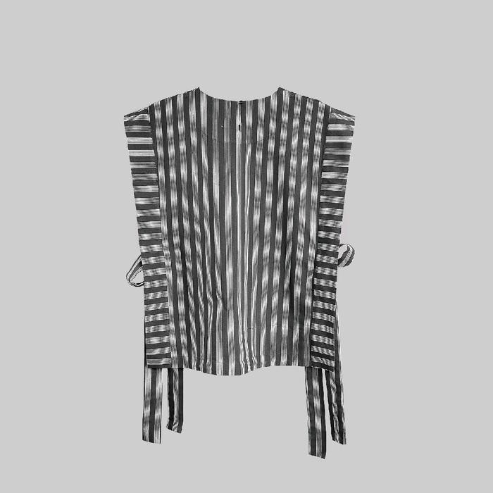 Atasan Vest Lurik Wanita Audrey / Vest Batik / Vest Batik Kerja Wanita