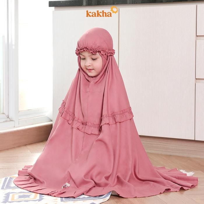 QD43 Kakha - Mukena Polos (Pink Salem) / Mukena Anak (1-6 Tahun) / Mukena Balita