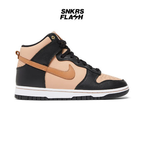 NIKE DUNK HIGH LXX BLACK FLAX Sepatu Sneakers Wanita - DX0346001 - Size 36.5