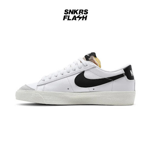 NIKE BLAZER LOW WHITE BLACK SAIL WHITE Sepatu Sneakers Wanita - DC4769102 - Size 37.5