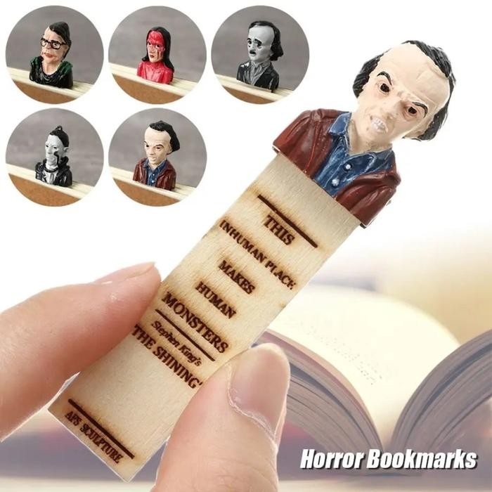 

Bookmark Pembatas Buku 3D Horror Character Halloween