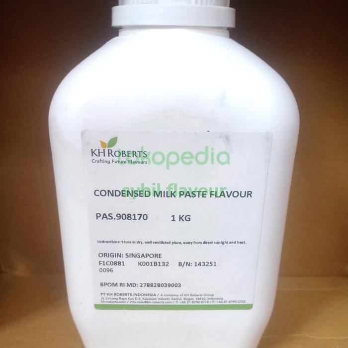 Perisa Condensed Milk Paste Flavour Kh Roberts 1 Kg Original