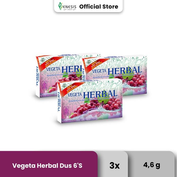 

Vegeta Minuman Serat Dus 6's Paket Hemat Isi 3