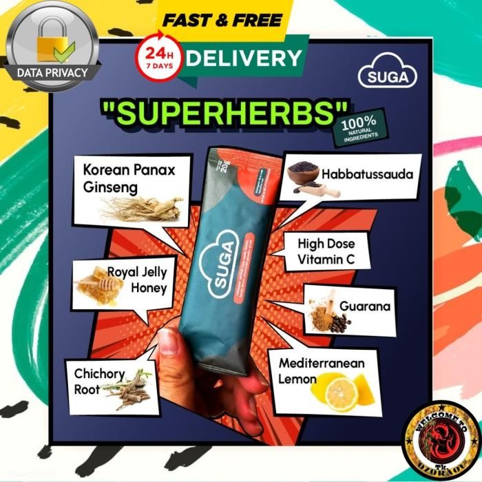 

Vanilla.storee Suga Ginseng Minuman Suplemen Serbuk Rasa Madu Lemon - 1 Box Isi 4 Sachet