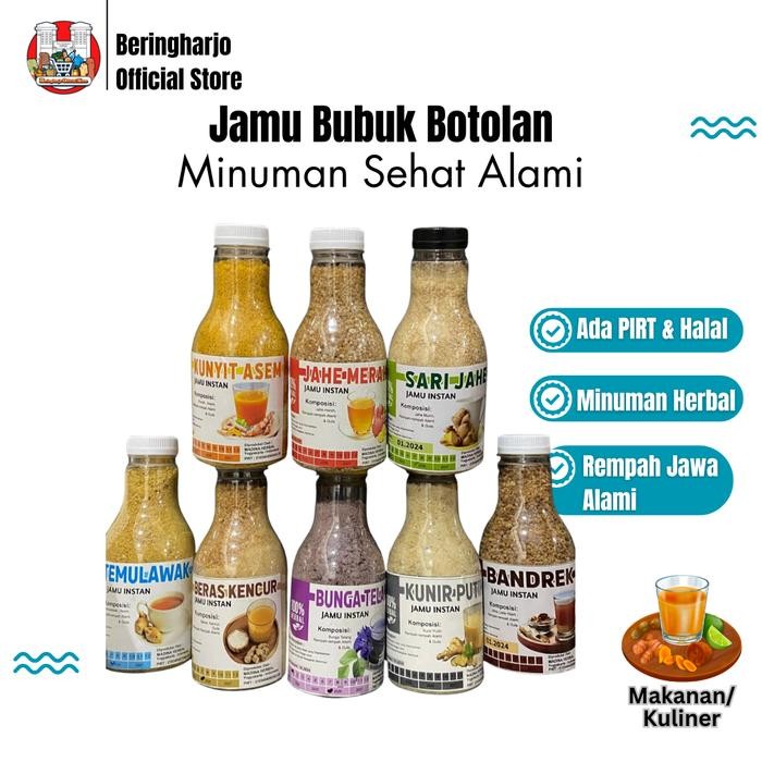 

Vanilla.storee Jamu Bubuk Kemasan Botol Minuman Herbal Produk Lokal Pasar Beringharjo