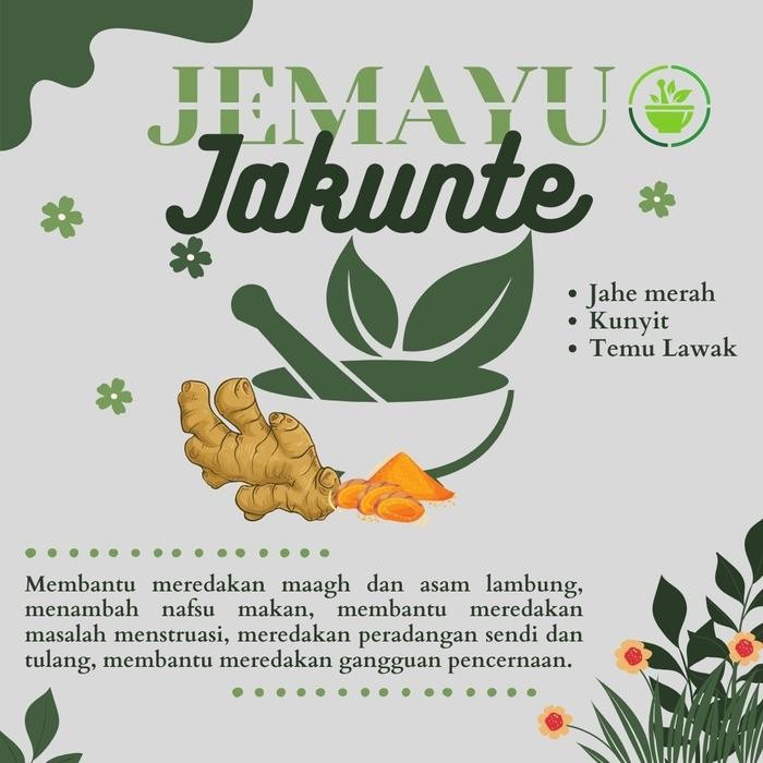 

Vanilla.storee Jamu Jahe Merah Kunyit Temulawak Bubuk Murni Tanpa Gula Herbal Original