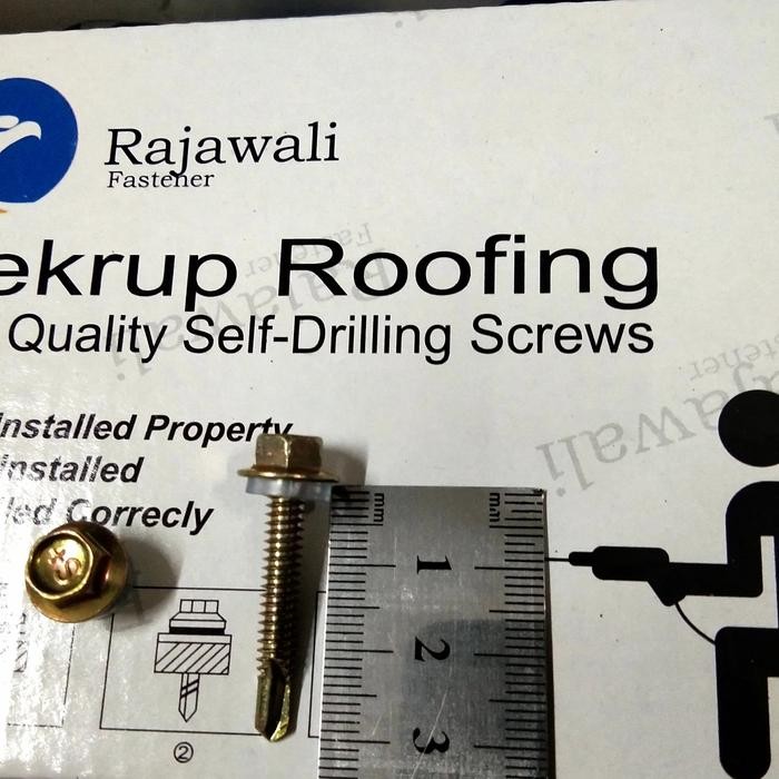 BAUT ROOFING 3 CM / SEKRUP ROOFING #12 X 30 RAJAWALI