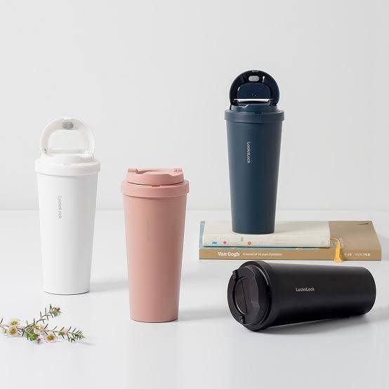 (Allthebest) Lock n Lock one touch clip tumbler mug 550ml