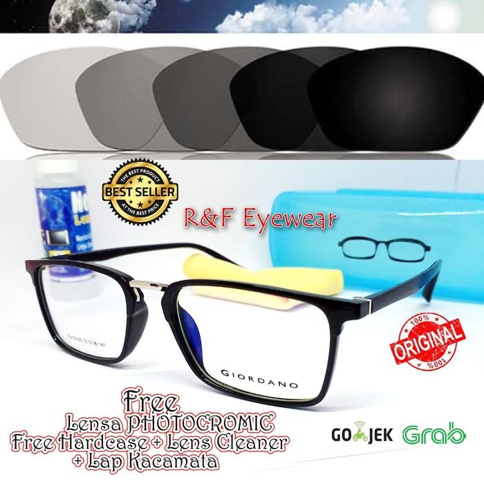 alfa KACAMATA GIORDANO FREE LENSA PHOTOCROMIC MINUS PLUS NORMAL PRIA WANITA