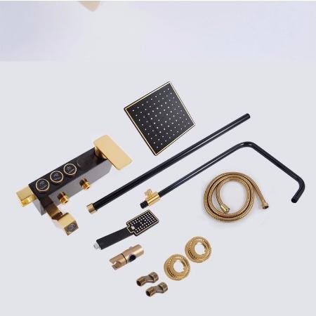 SHOWER KAMAR MANDI 3 DALAM 1 SET SHOWER FAUCET PANAS DAN DINGIN SET KAMAR MANDI BESI TAHAN KARAT