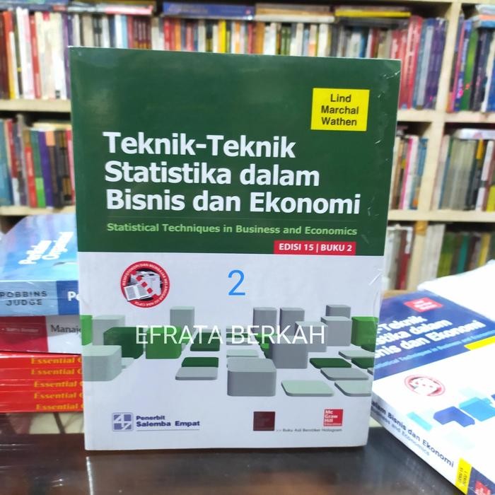 

SALE !!! TEKNIK STATISTIKA DALAM BISNIS DAN EKONOMI 2 LIND EDISI 15 ORIGINAL READYY