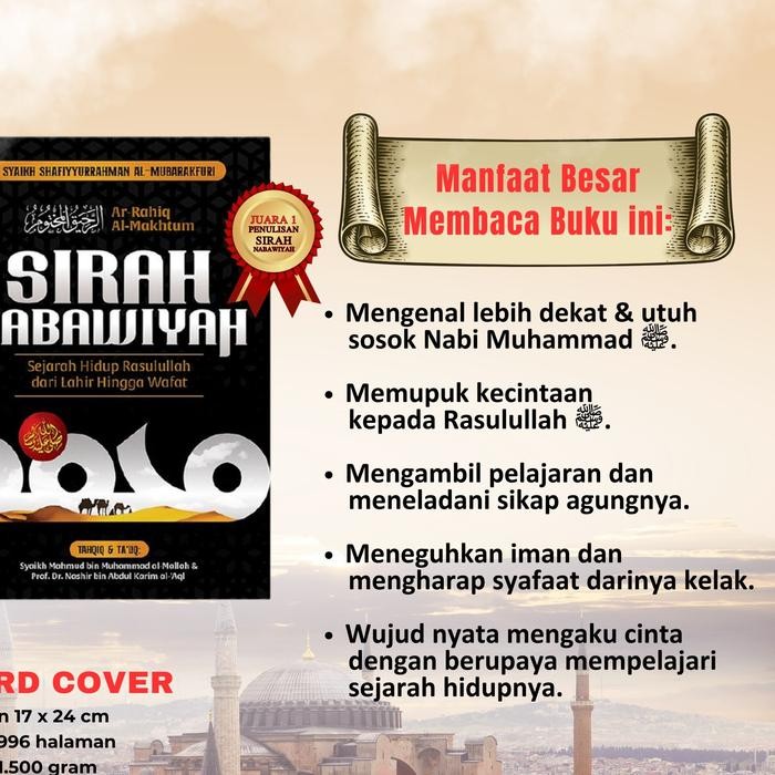 

SALE !!! SIRAH NABAWIYAH SEJARAH HIDUP RASULULLAH DARI LAHINR HINGGA WAFAT AR-RAHIQ AL-MAKHTUM HC IK