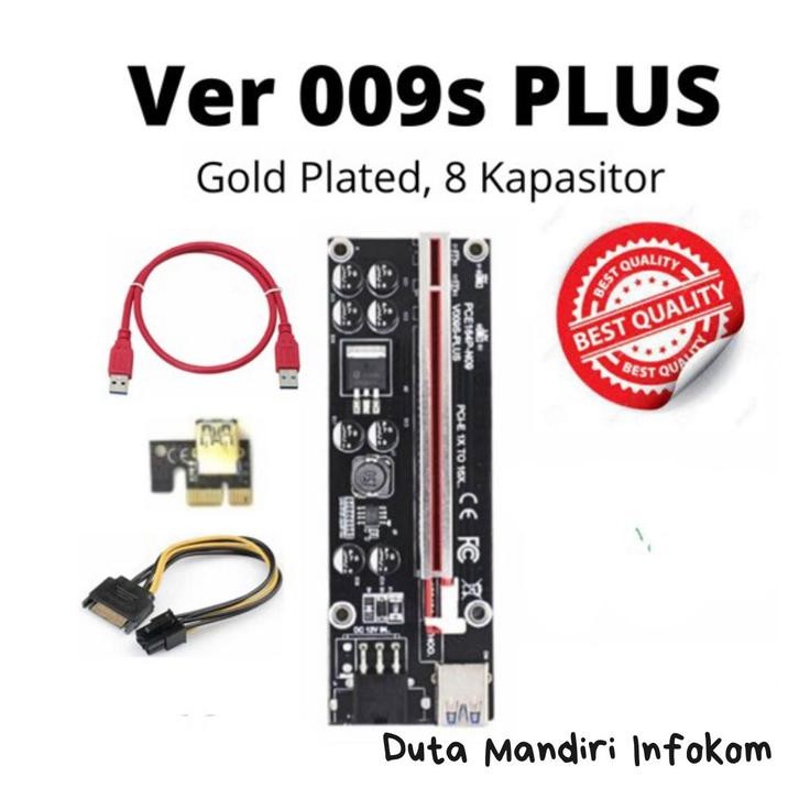 Usb 3.0 Riser Pci-E 1-16X Riser Extender Card Ver 009S Plus 8 Ic