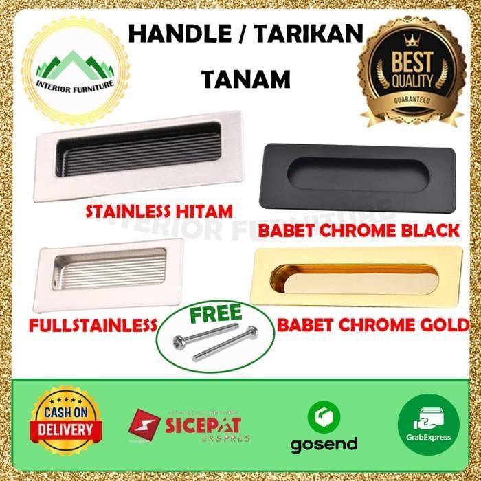 Handel tanam Stainless, handle pintu , laci & pintu lemari,pintu geser *