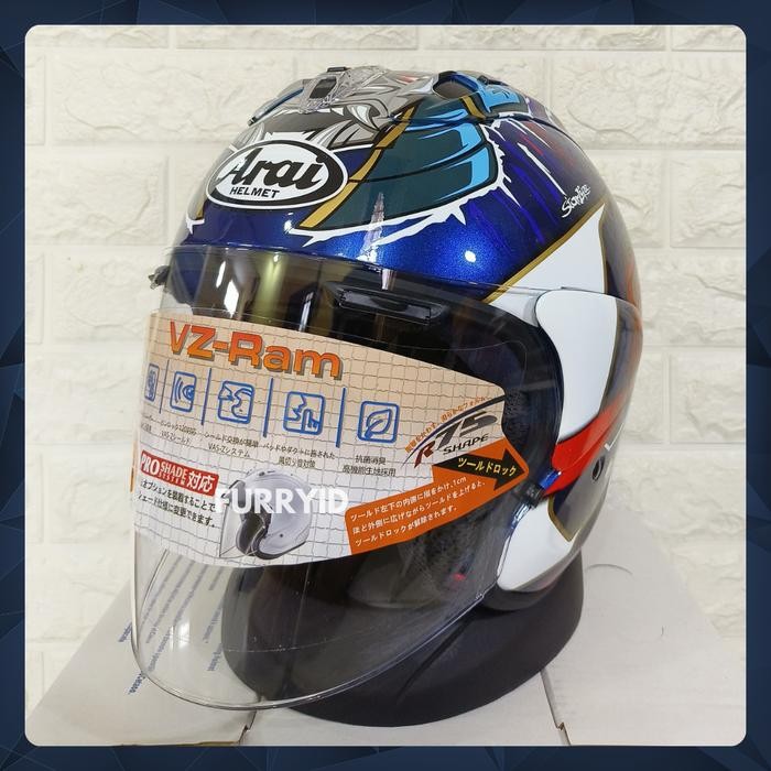 HELM HALF FACE ARAI VZRAM PEDROSA SHOGUN *