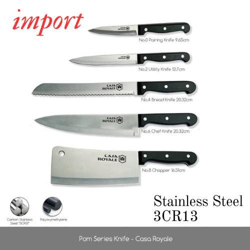 Import Premium Quality) Pisau Dapur Kitchen Knife Casa Royale - White Series Sale
