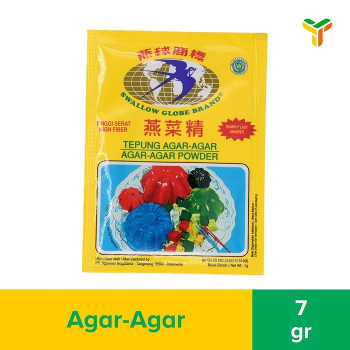 

Swallow Globe Agar Agar Putih 7 Gram