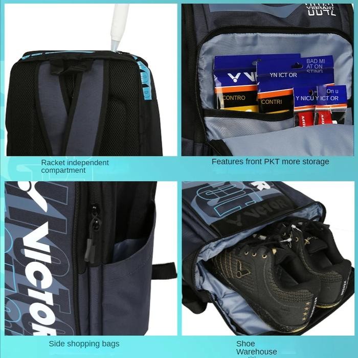 New Tas Ransel Badminton Victor Br3042 / Br 3042 / Br-3042 - B Terlaris Best Quality 100% Original