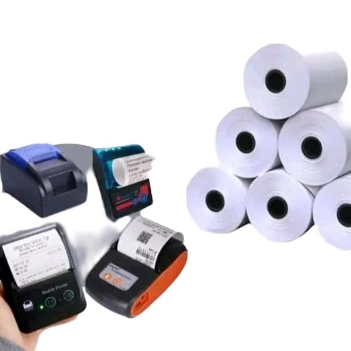 

Kertas kasir thermal edc bluetooth 57/58x40 paket 100 Roll (1 DUS)