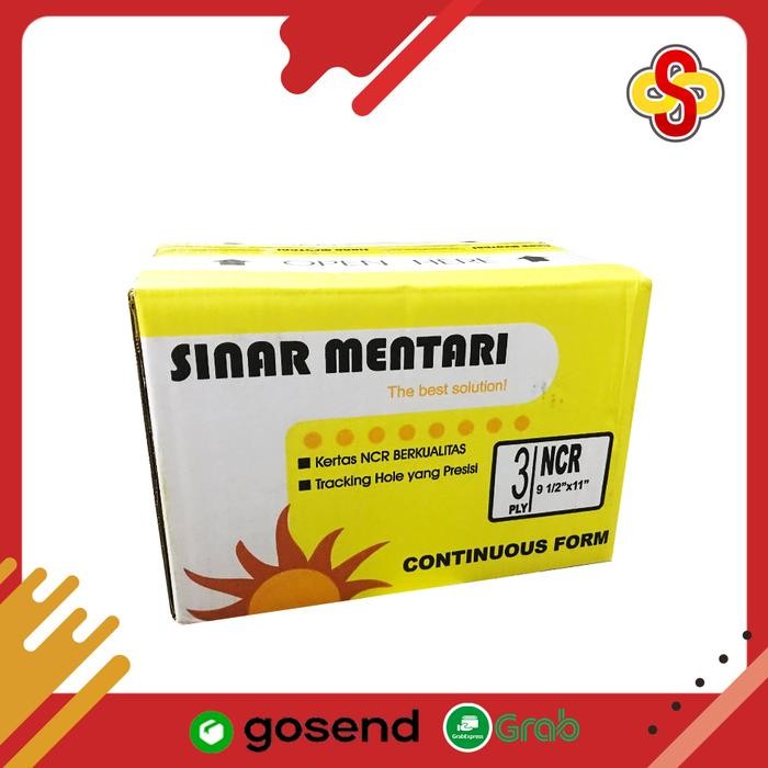 

Continuous Form 9.5" x 11" K3 Ply / 3 Rangka Full Sinar Mentari