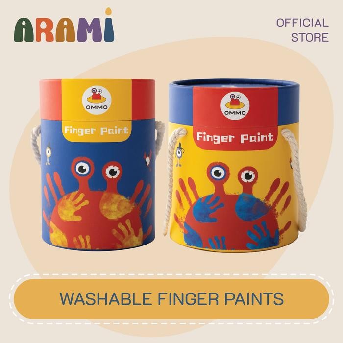 

Ommo Arami Cat Warna Anak Washable Finger Paints Cat Air Warna Dapat Dicuci Kids