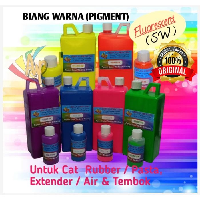 

Stok Baru Biang Warna Sablon Pigment Fluorescent / SW - 1kg