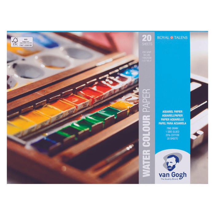 

Stok Baru VAN GOGH WATER COLOUR PAPER 20 SHEETS 18 X 24 CM