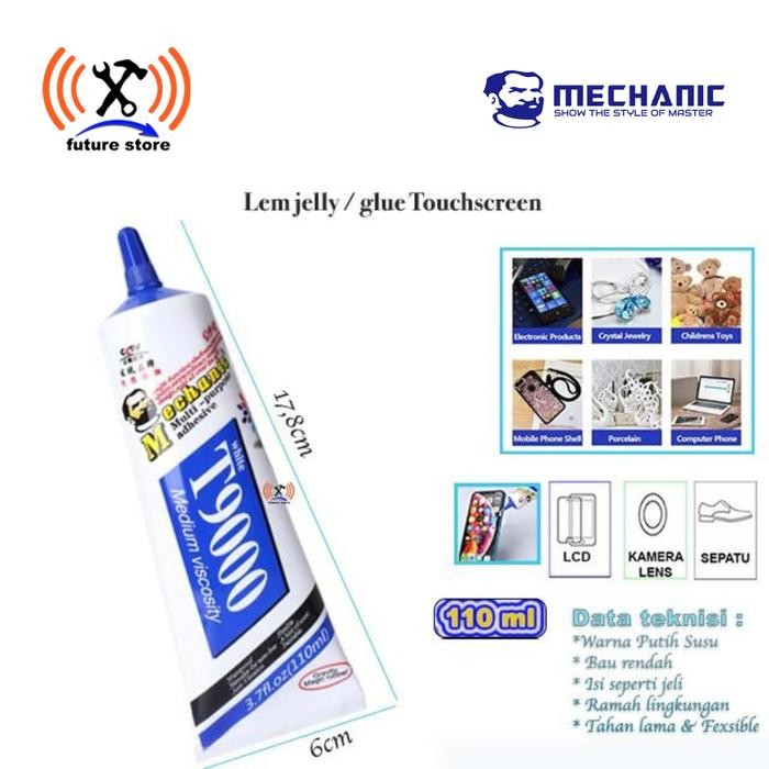 

Stok Baru LEM TOUCHSCREEN LCD JELLY MECHANIC T9000 110ML PUTIH SUSU ORIGINAL