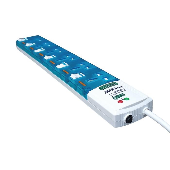 New Securiguard Steker Strip Universal Tsp 6 Lubang Colokan Listrik - 3M