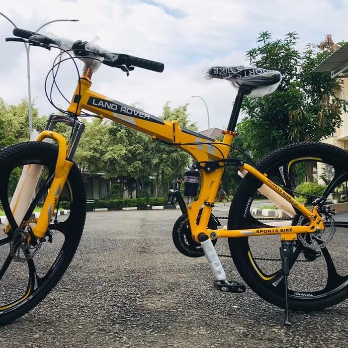 DISKON Sepeda MTB lipat 26" 27 Speed, Land Rover Folding Bike READY STOCK