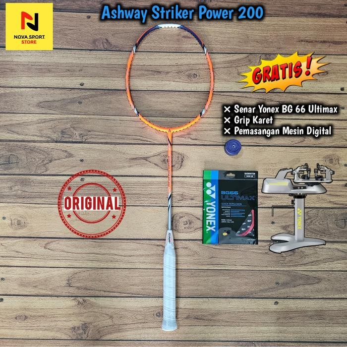 Raket Badminton Ashaway Stricker Power 200 Terlaris Best Quality 100% Original