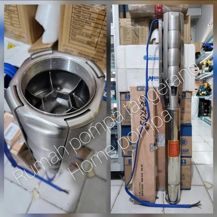 ready POMPA SATELIT DRAKOS 7.5HP 3PHASE 6INCH 6SSS 30/3 OUT PUT 3 INCH SUBMERSIBLE PUMP DRAKOS