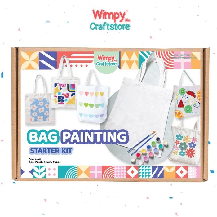 

Wimpy Bag Painting Starter Kit Melukis Tas Kanvas Art Set Painting Kit