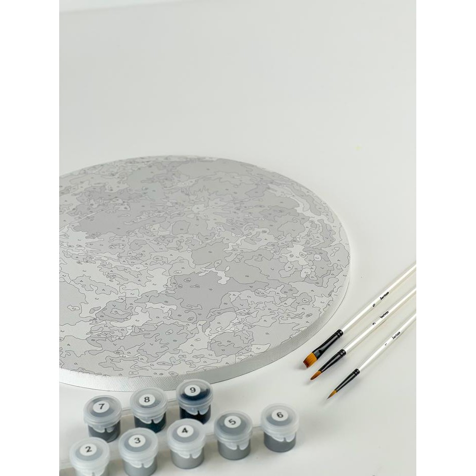 

Paint By Number - Bulan (Round Canvas)