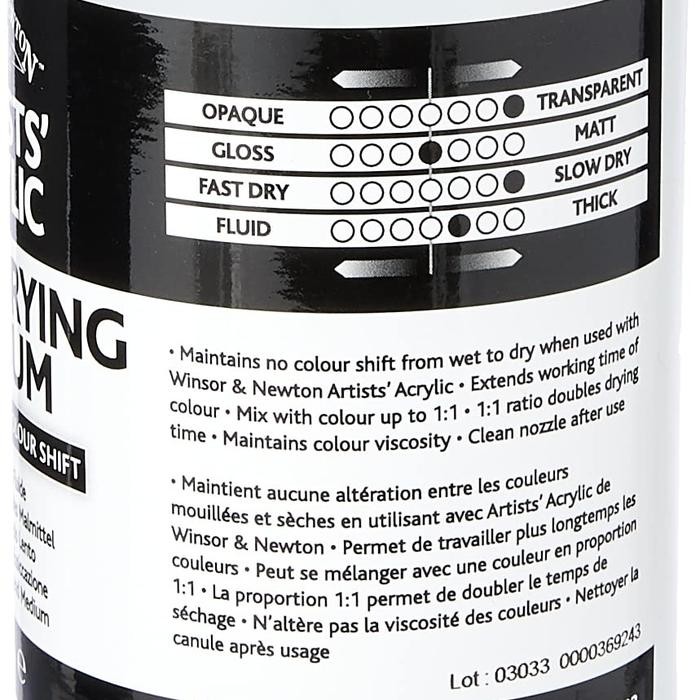 

Slow Drying Medium 250 Ml Artists' Acrylic Winsor & Newton